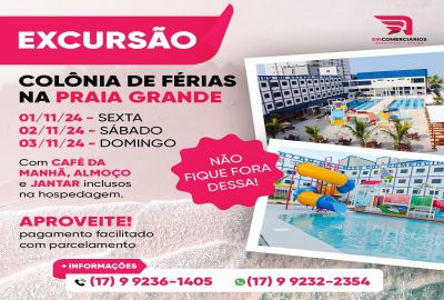 Excurso colnia de ferias na PRAIA GRANDE