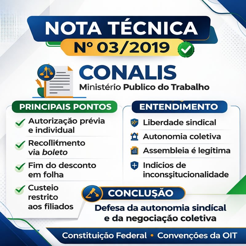 NOTA TÉCNICA Nº 03/2019 – CONALIS