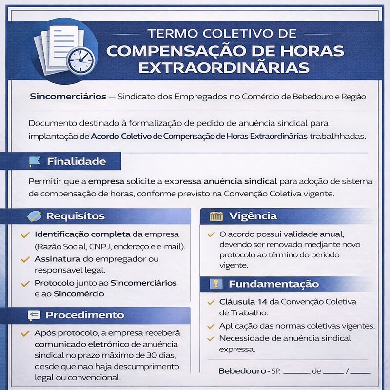 Termo de Compensação Horas